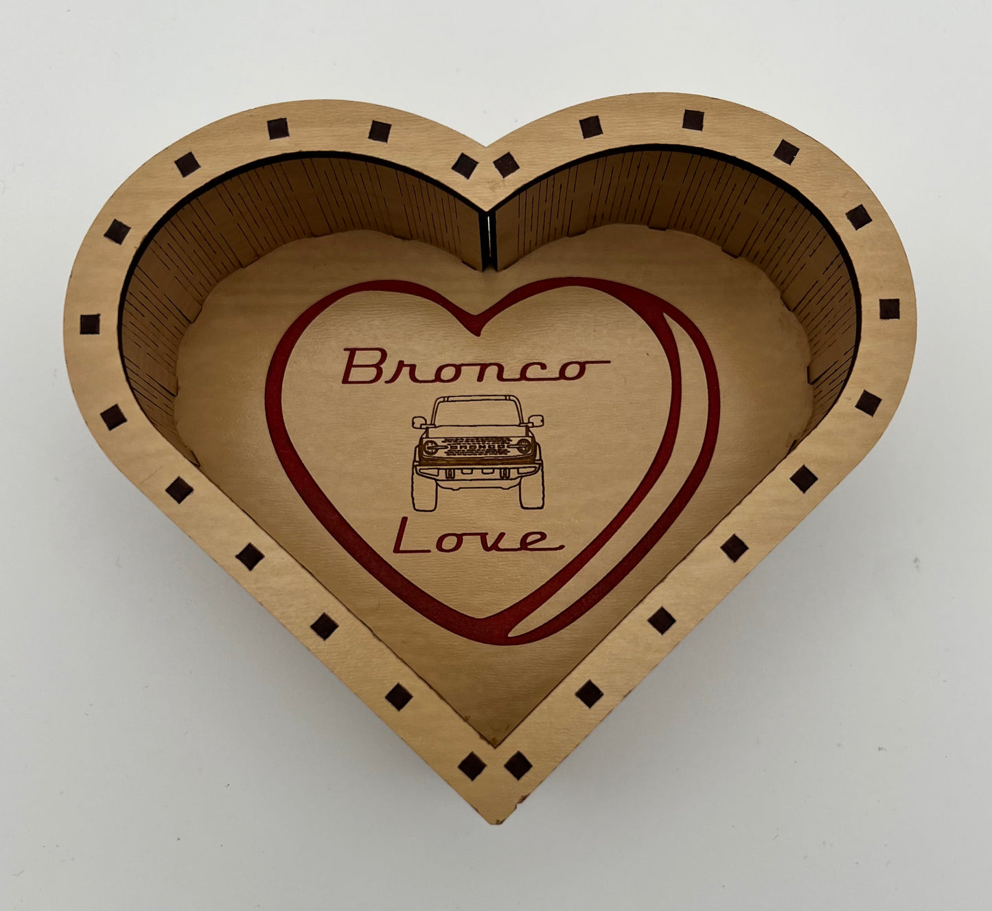 Heart Box for Bronco Lovers