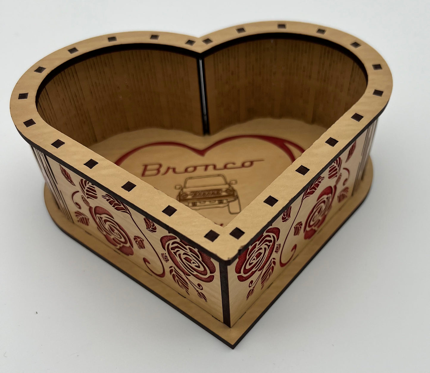 Heart Box for Bronco Lovers