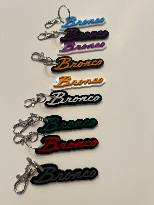 Bronco Cloud Keychain