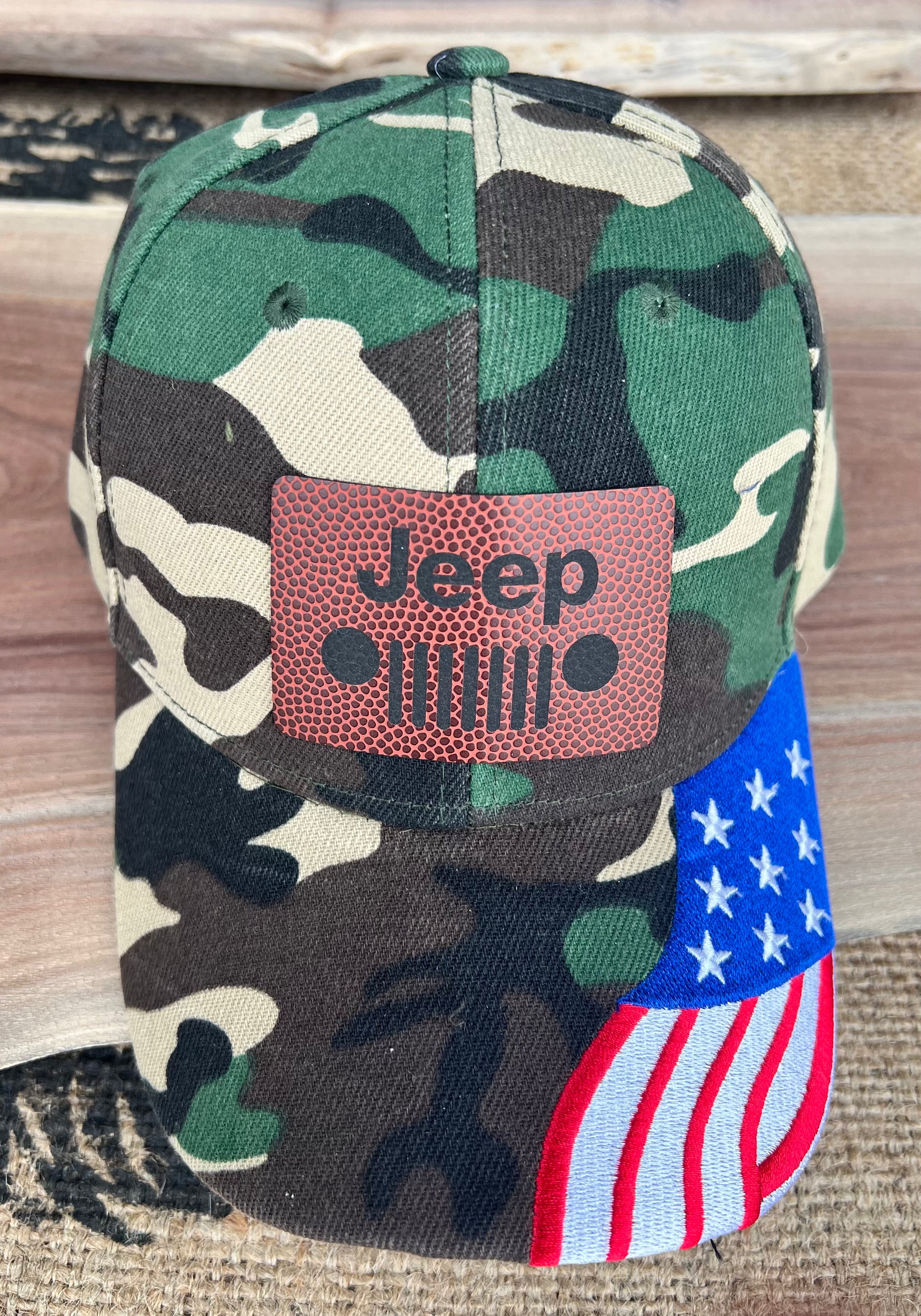 Baseball Hats Jeep Treetop Custom Laser Engraving