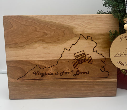 Virginia is for Jeep Lovers Charcuterie Board