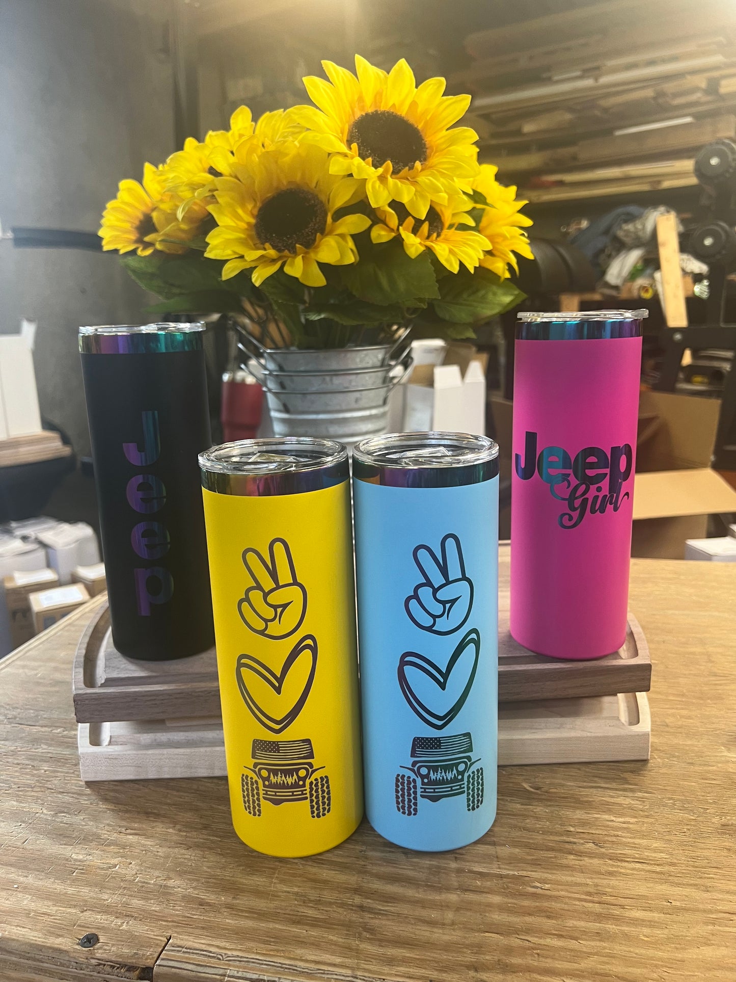 Jeep Metallic Rainbow 20oz Tumblers