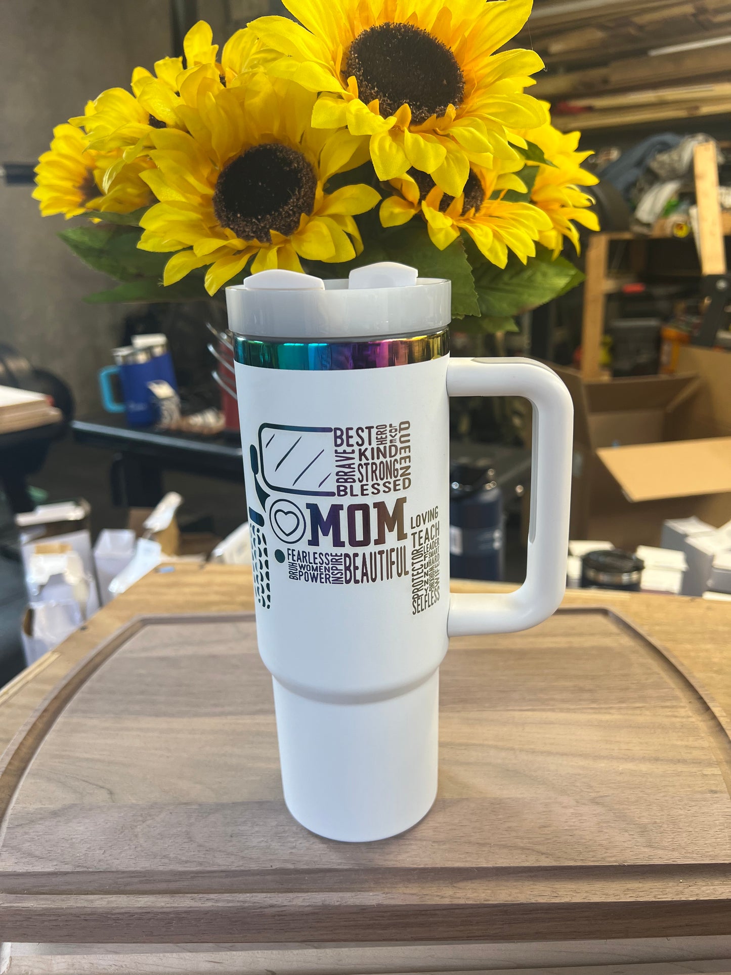 Jeep Handled 30oz Metallic Rainbow Tumblers