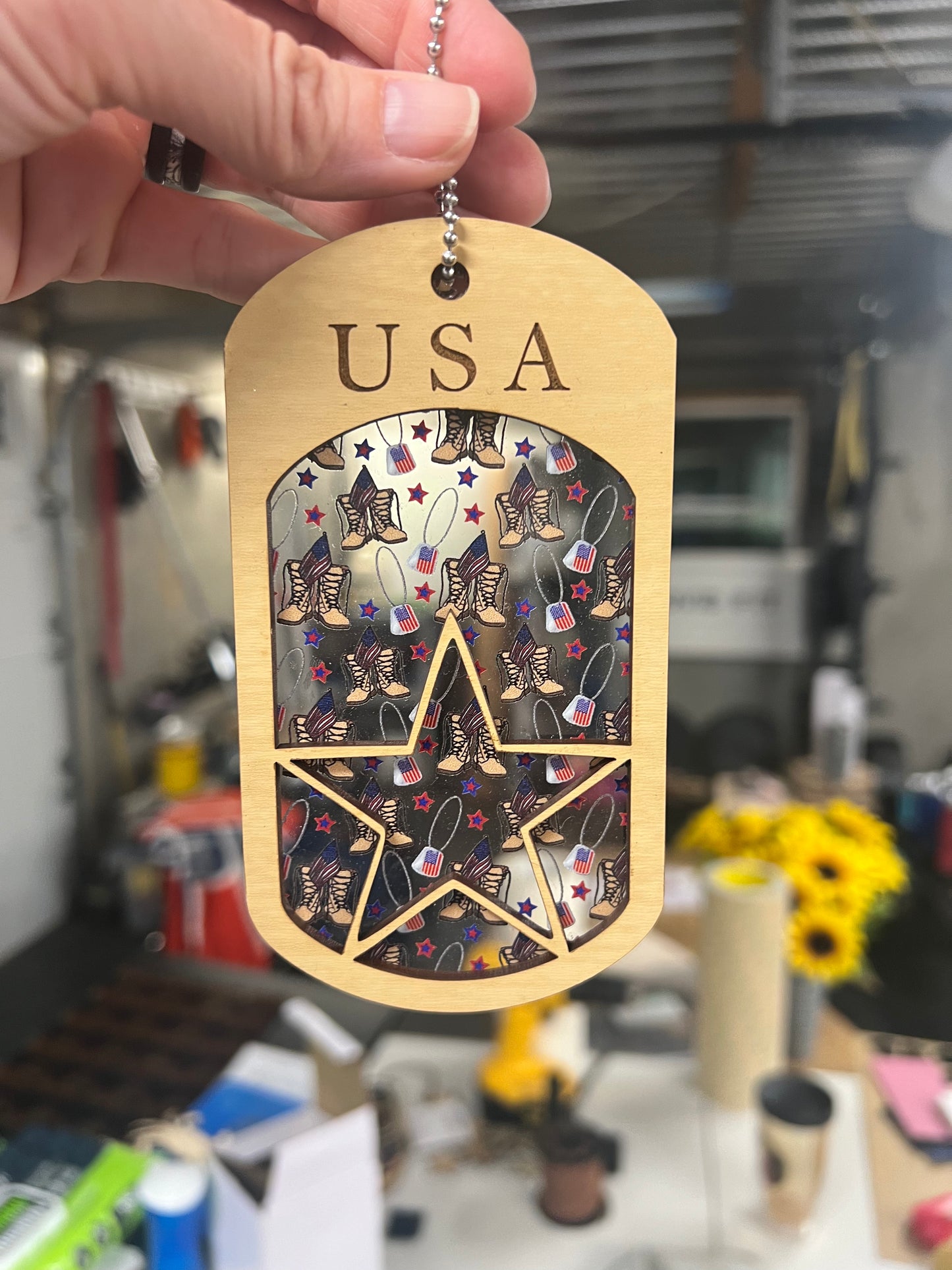 Military Mom Suncatchers